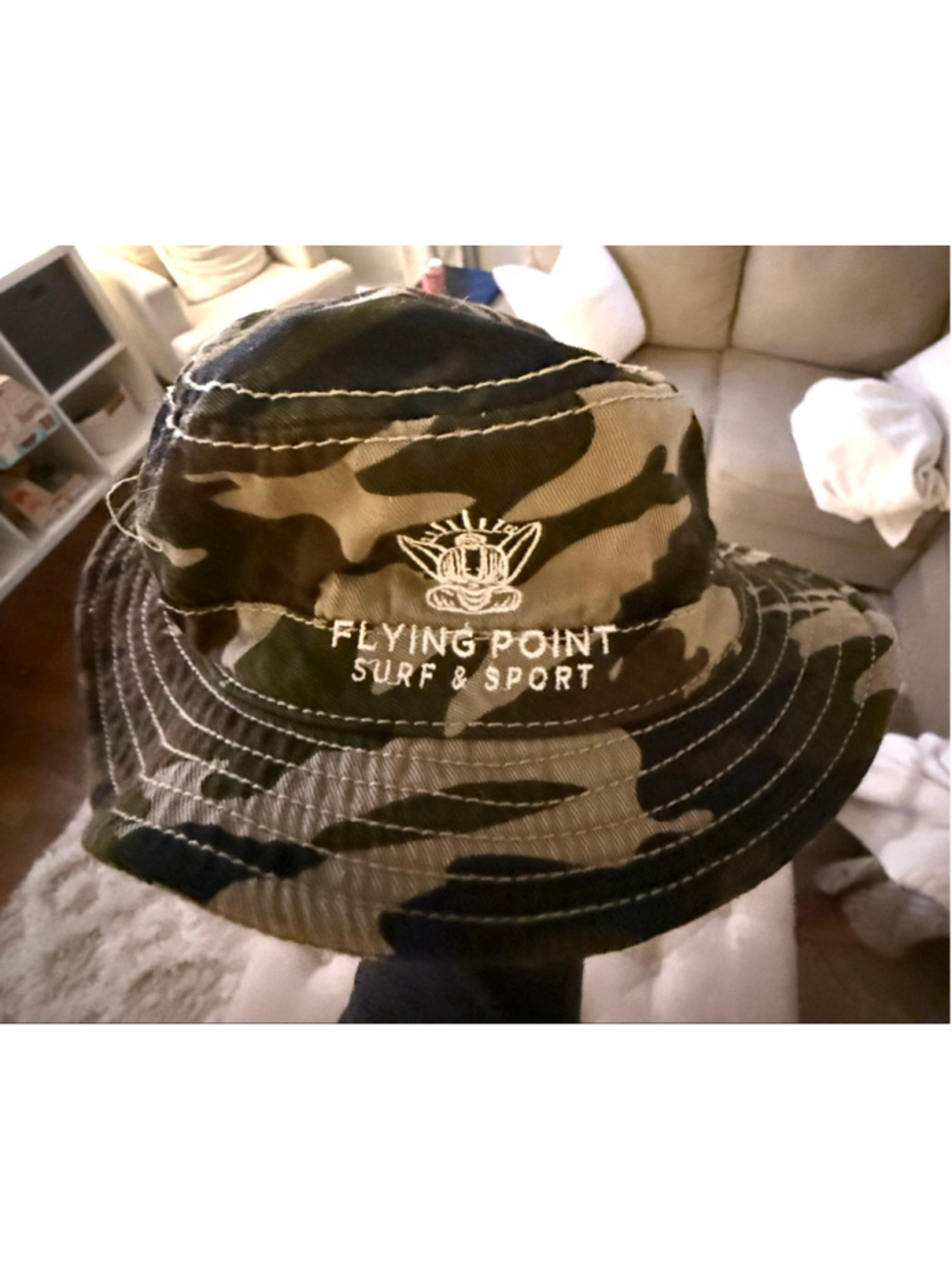 Youth Flying Point Surf and Sport The Game Camo Bucket Hat One Size